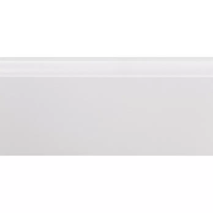 Muurplint Wit - 240 cm x 18 mm x 120 mm, Wit - Close-up