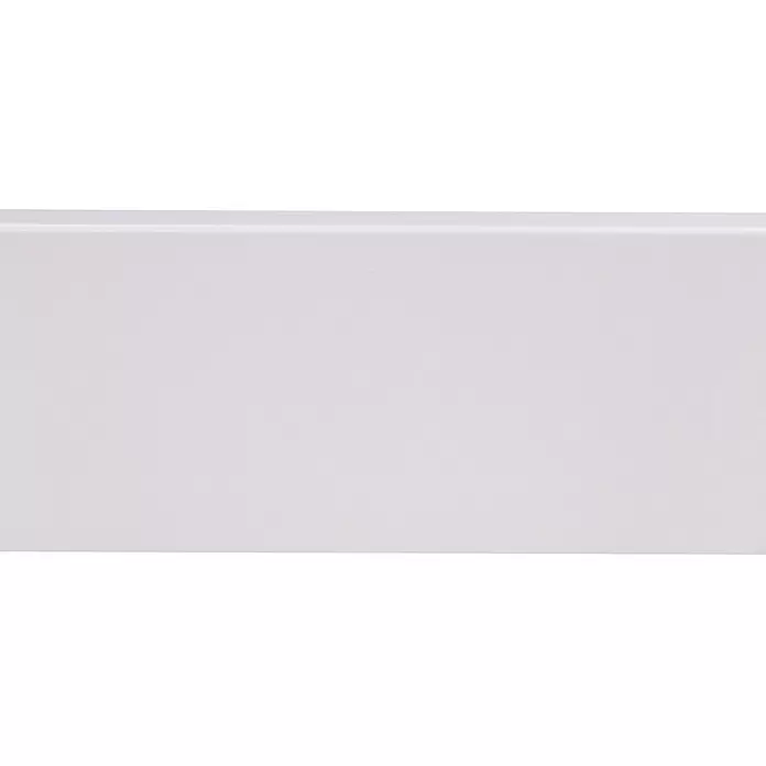 Muurplint Blokvormig Wit - 240 cm x 12 mm x 120 mm, Wit - Close-up