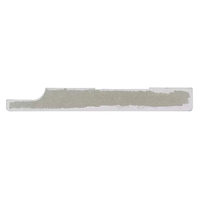 Muurplint Wit - 488 cm x 12 mm x 94 mm, Wit - Zijaanzicht rechts