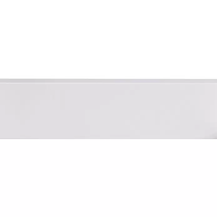 Muurplint RAL9003 - 488 cm x 15 mm x 94 mm, Wit - Close-up