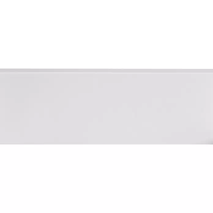 Muurplint RAL9003 - 488 cm x 15 mm x 119 mm, Wit - Close-up