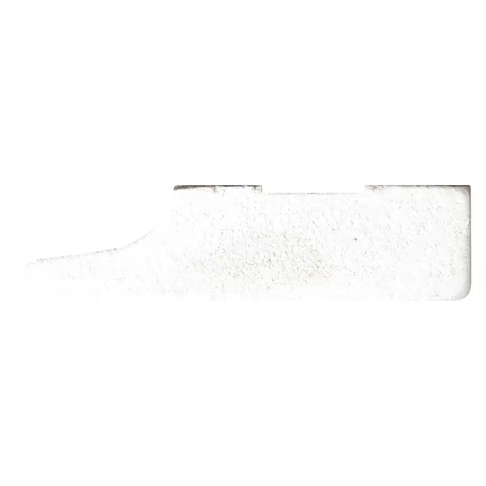 Muurplint Gelakt Wit RAL9010 - 244 cm x 15 mm x 57 mm, Wit - Vooraanzicht