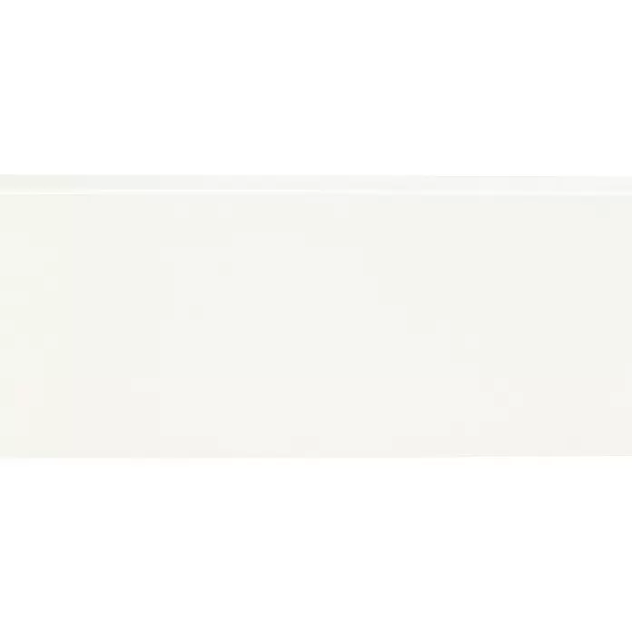 Muurplint Gelakt Wit RAL9010 - 244 cm x 15 mm x 119 mm, Wit - Close-up