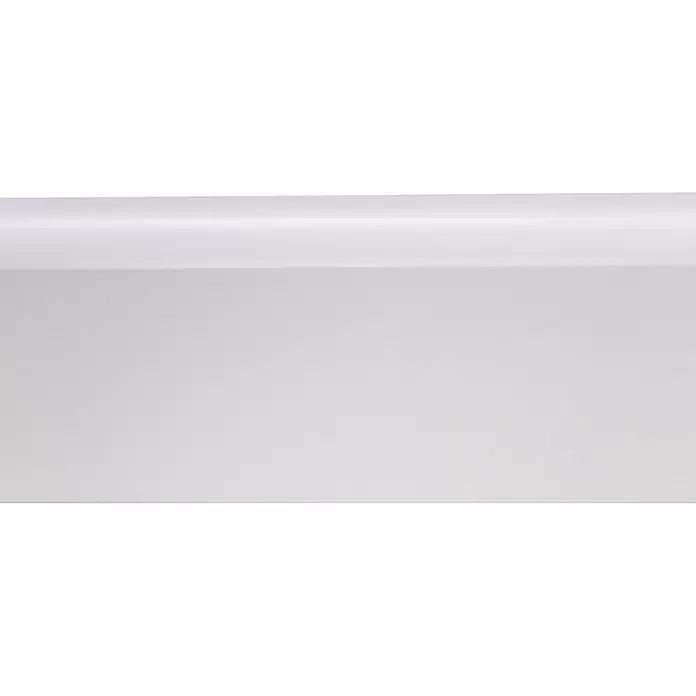 Muurplint Wit - 240 cm x 18 mm x 81 mm, Wit - Close-up