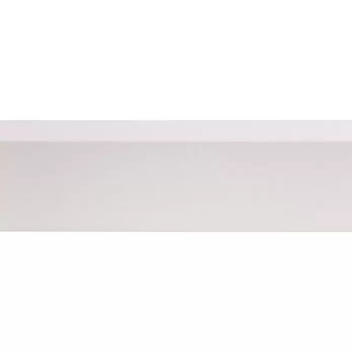 Muurplint Blok Wit - 244 cm x 18 mm x 58 mm, Wit - Close-up