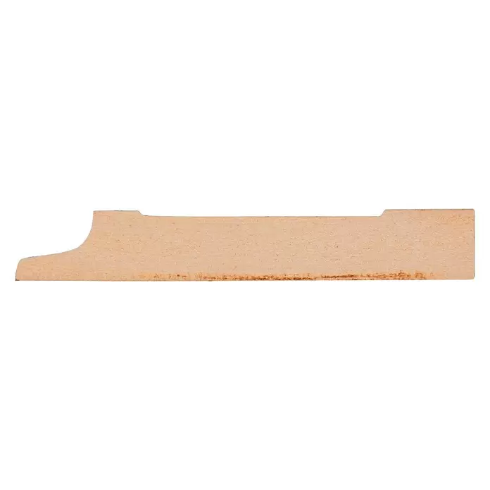Muurplint Blok Wit - 244 cm x 18 mm x 119 mm, Wit - Zijaanzicht rechts