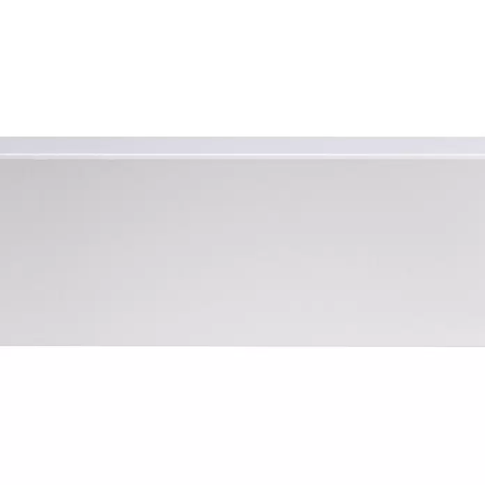 Muurplint Blokvormig Wit - 240 cm x 15 mm x 80 mm, Wit - Close-up