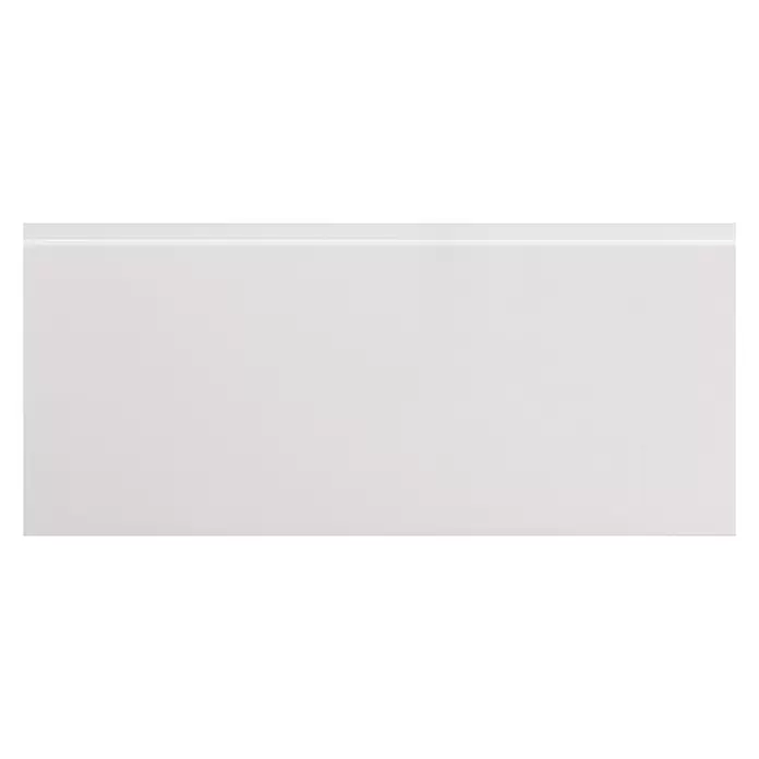 Muurplint Blokvormig Wit - 240 cm x 18 mm x 122 mm, Wit - Close-up