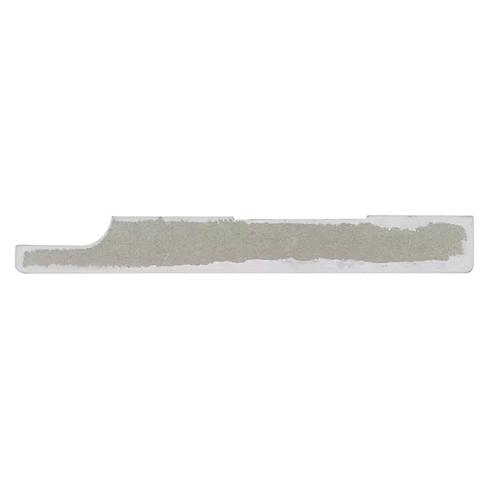 Muurplint Wit - 244 cm x 12 mm x 94 mm, Wit - Zijaanzicht rechts