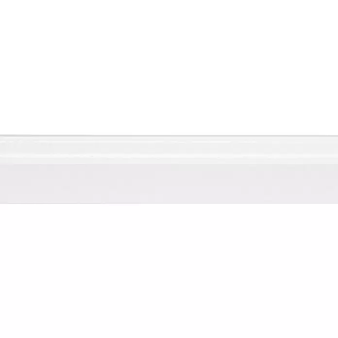Muurplint Wit RAL 9003 - 244 cm x 18 mm x 57 mm, Wit - Close-up