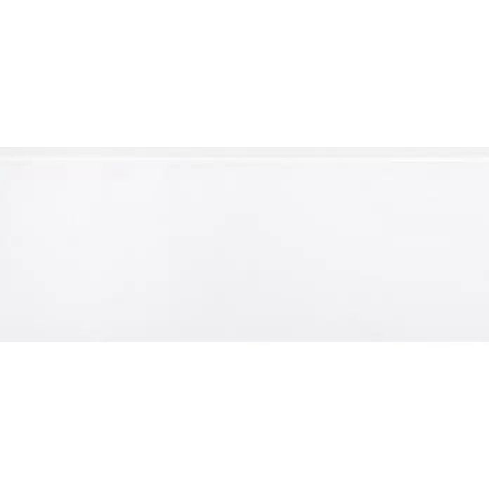 Muurplint RAL9016 - 244 cm x 15 mm x 119 mm, Wit - Close-up