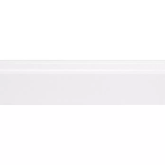 Muurplint Wit RAL 9003 - 244 cm x 18 mm x 79 mm, Wit - Close-up