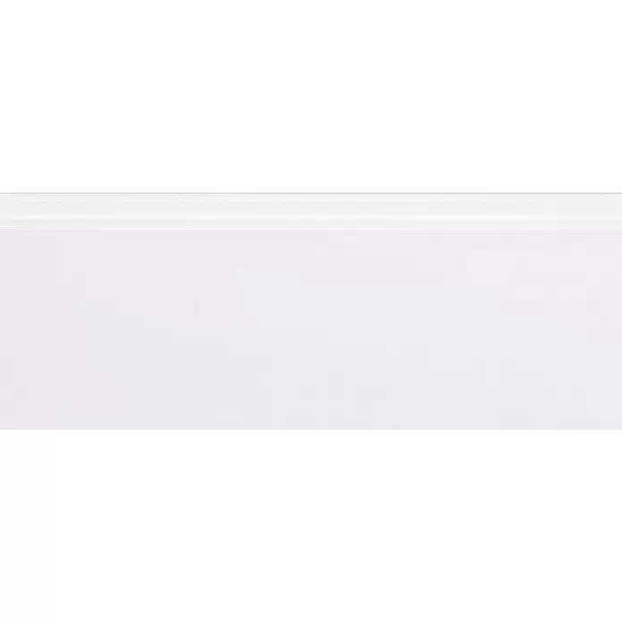 Muurplint Wit RAL 9003 - 244 cm x 12 mm x 119 mm, Wit - Close-up