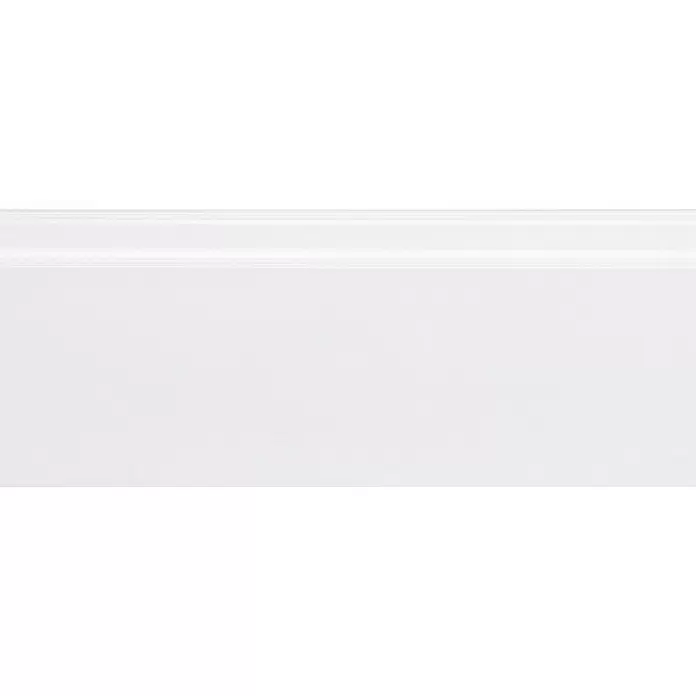 Muurplint Wit RAL 9003 - 244 cm x 18 mm x 119 mm, Wit - Close-up