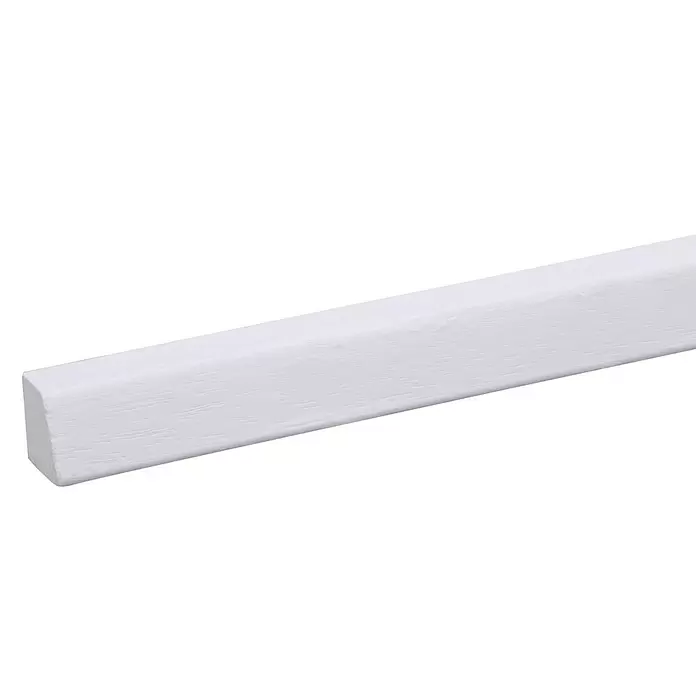 Glaslat - 270 cm x 17 mm x 18 mm, Wit - Close-up