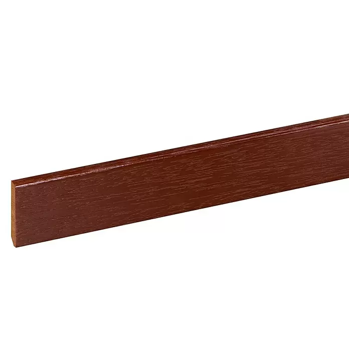 Muurplint - 240 cm x 9 mm x 45 mm, Hardhout - Close-up