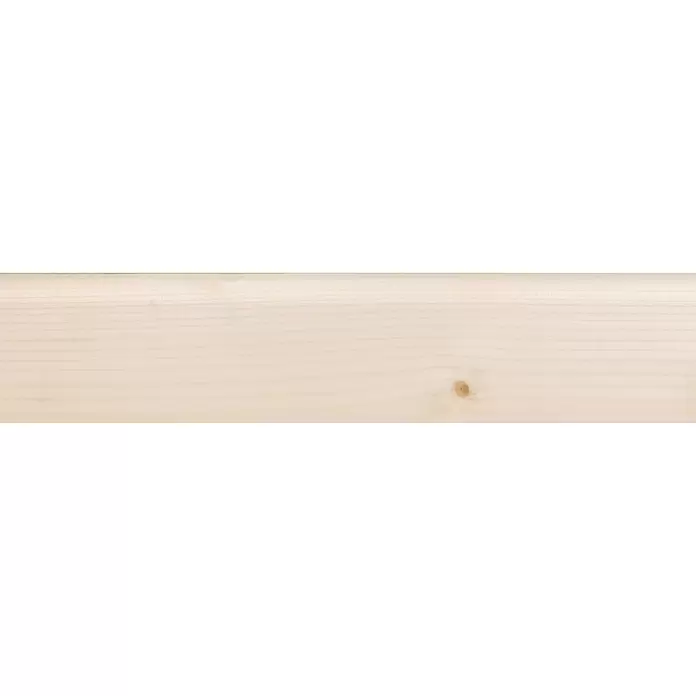Muurplint - 240 cm x 14 mm x 70 mm, Vurenhout - Close-up