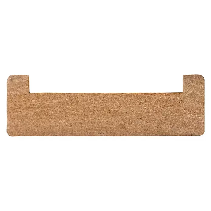 Afsluitprofiel Gibolat - MDF, 260 cm x 28 mm x 92 mm - Zijaanzicht rechts