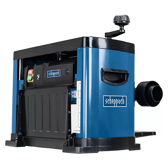 Scheppach Hobelmaschine PLM1800 - Leistungsaufnahme: 1.500 W, Hobelbreite: 330 mm - Diagonale Ansicht