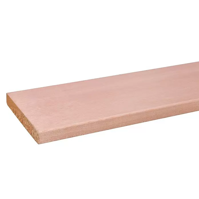 Vierkante lat - l x b x h: 240 cm x 20 mm x 140 mm, Hardhout - Close-up