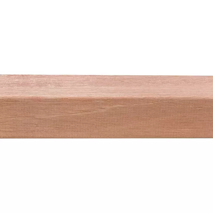 Vierkante lat - l x b x h: 240 cm x 44 mm x 44 mm, Hardhout - Close-up