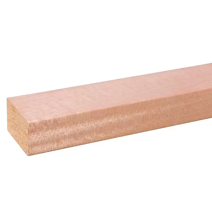 Vierkante lat - l x b x h: 240 cm x 44 mm x 68 mm, Hardhout - Close-up