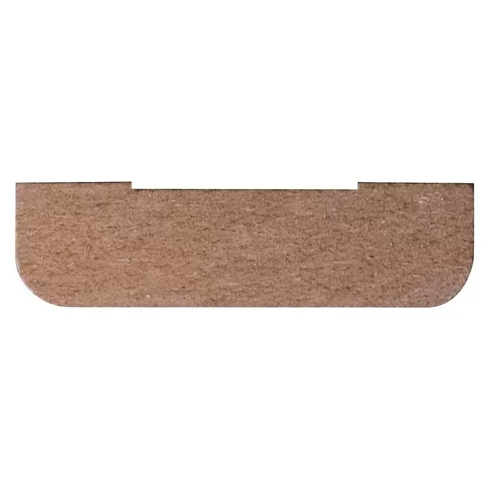 Lijst voor kozijnen Koplat recht - 270 cm x 12 mm x 45 mm, MDF - Zijaanzicht rechts