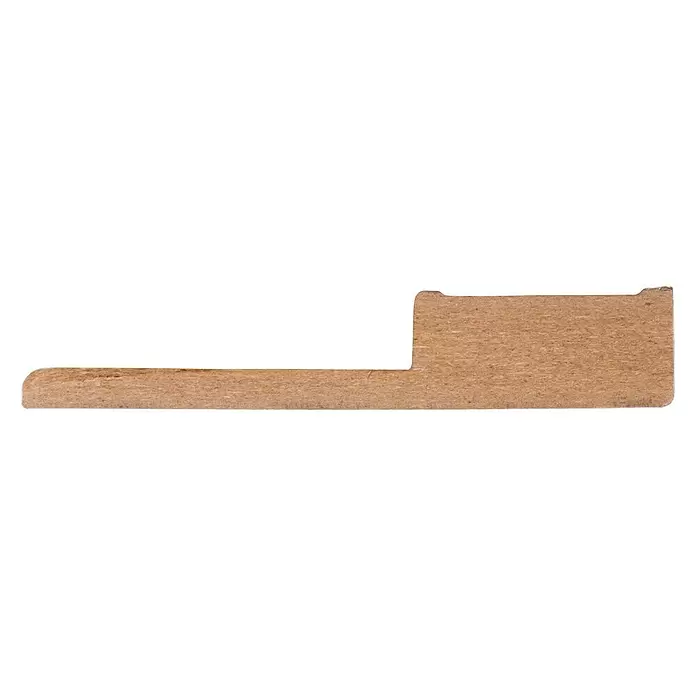 Muurplint - 240 cm x 18 mm x 100 mm - Zijaanzicht rechts