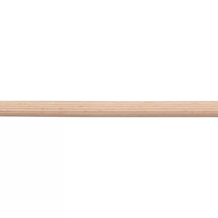 Ronde staaf Geribbeld - Ø x l: 12 mm x 100 cm, Beuken, Gegroefd - Close-up