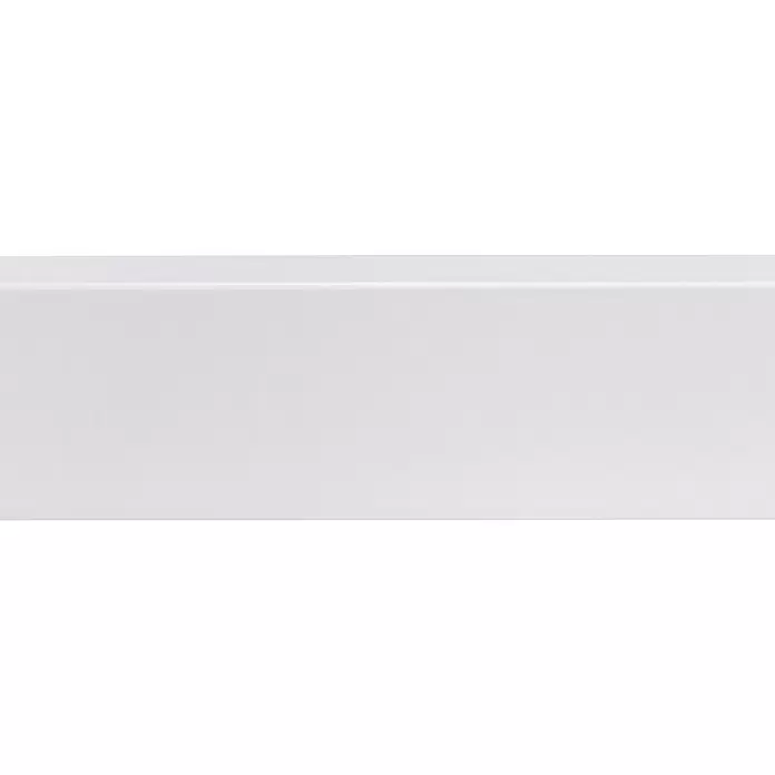 CanDo Muurplint - 240 cm x 80 mm x 19 mm, WIt - Close-up