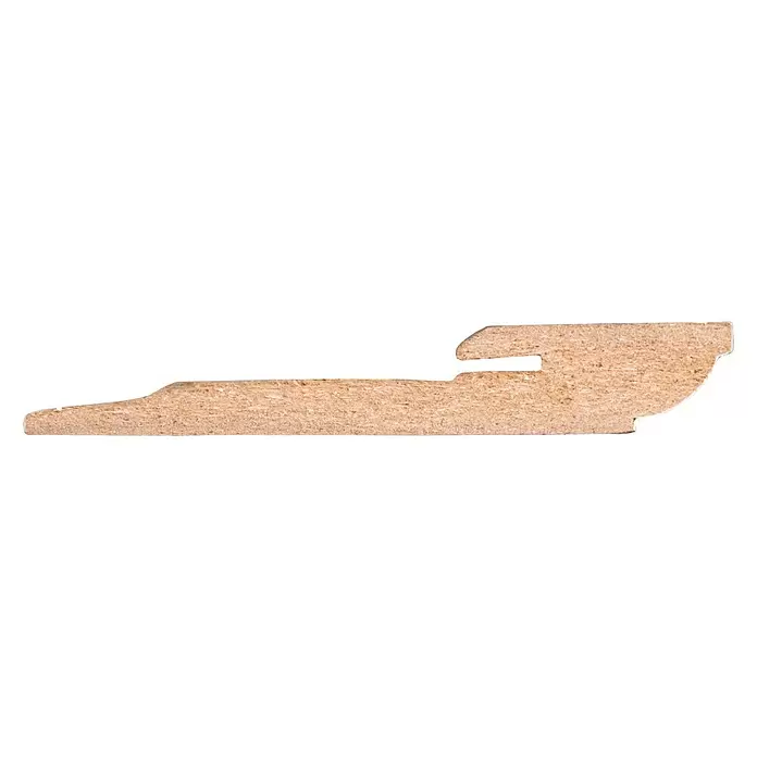 CanDo Muurplint - 240 cm x 80 mm x 12 mm - Zijaanzicht rechts