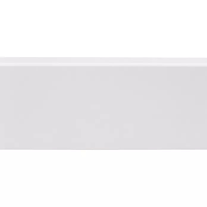 CanDo Muurplint - 240 cm x 68 mm x 9 mm, WIt - Close-up