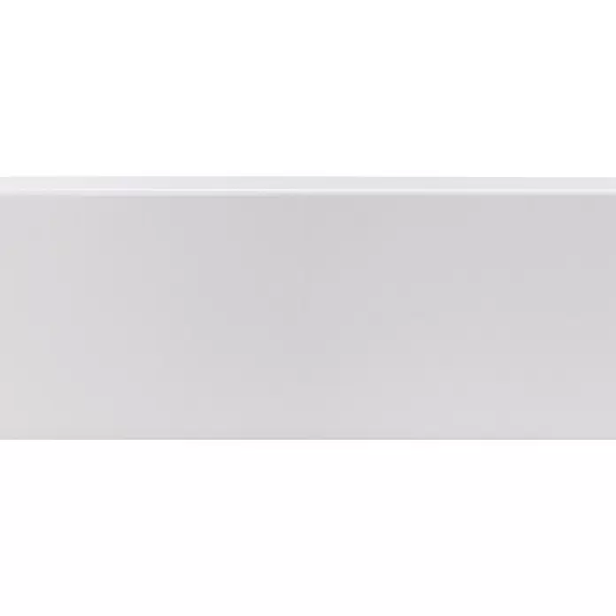 CanDo Muurplint - 240 cm x 120 mm x 12 mm, WIt - Close-up