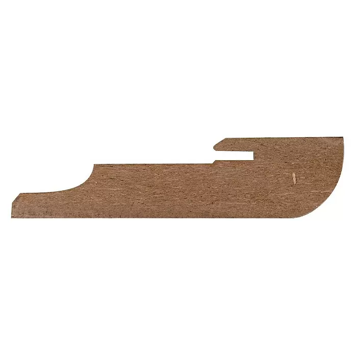 CanDo Muurplint - 240 cm x 81 mm x 19 mm - Zijaanzicht rechts