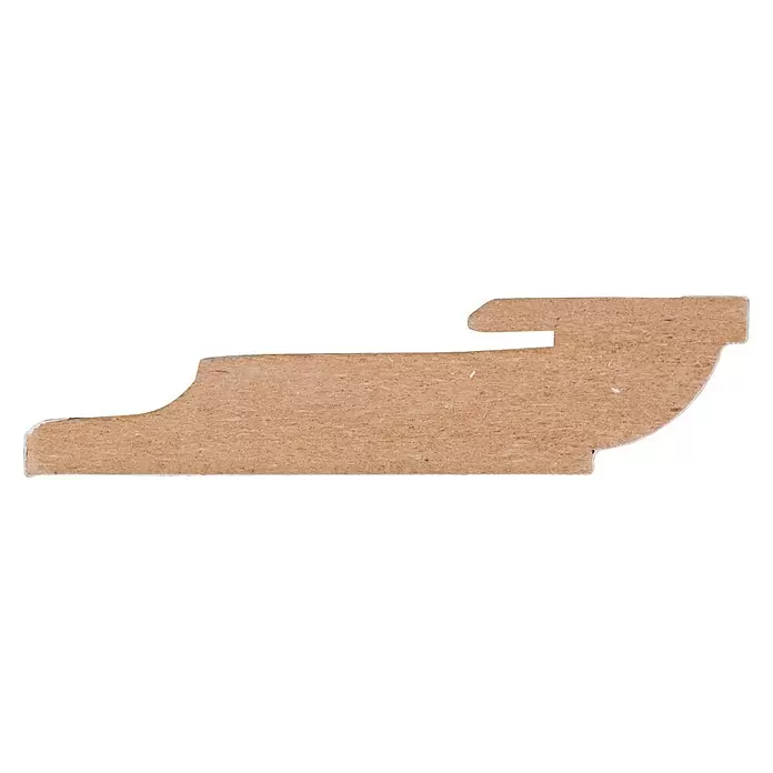 CanDo Muurplint - 240 cm x 80 mm x 19 mm - Zijaanzicht rechts
