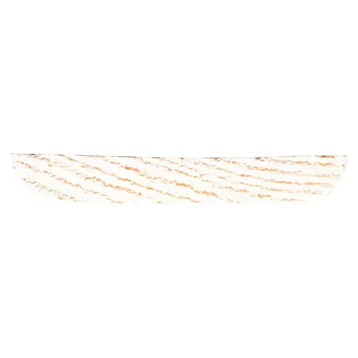 Deklijst - 270 cm x 5 mm x 37 mm, WIt - Zijaanzicht rechts