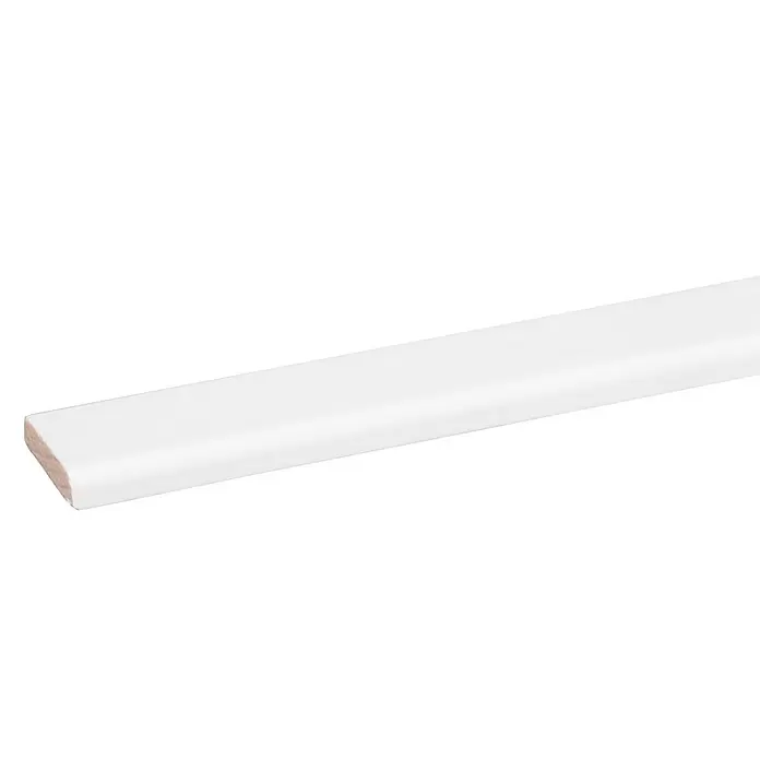 Deklijst - 270 cm x 5 mm x 22 mm, WIt - Close-up