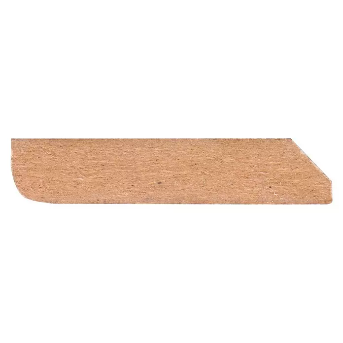 Muurplint RAL 9003 - 488 cm x 45 mm x 9 mm - Zijaanzicht rechts