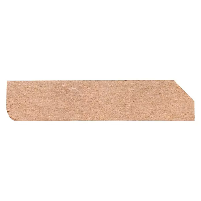 Muurplint RAL 9003 - 488 cm x 55 mm x 12 mm - Zijaanzicht rechts