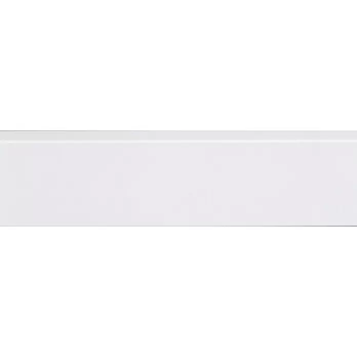 Muurplint RAL 9003 - 244 cm x 70 mm x 15 mm, WIt - Close-up