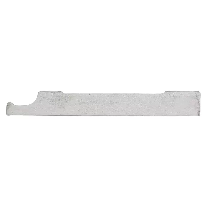 Muurplint RAL 9003 - 244 cm x 119 mm x 15 mm, WIt - Zijaanzicht rechts