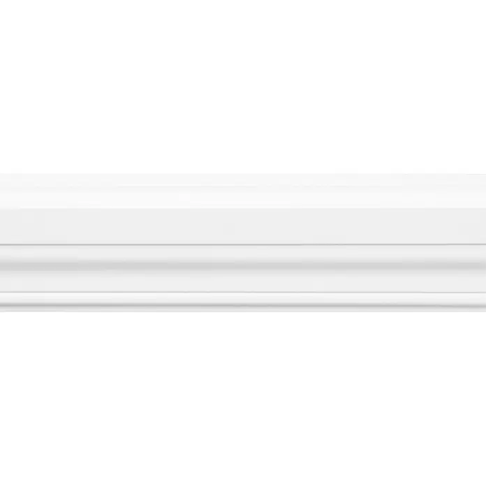 Sierlijst - 270 cm x 20 mm x 80 mm, Houtsoort: Grenen, WIt - Close-up