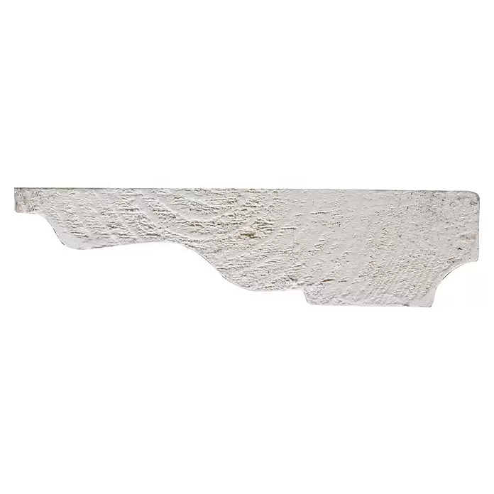 Sierlijst - 270 cm x 20 mm x 80 mm, Houtsoort: Grenen, WIt - Zijaanzicht links