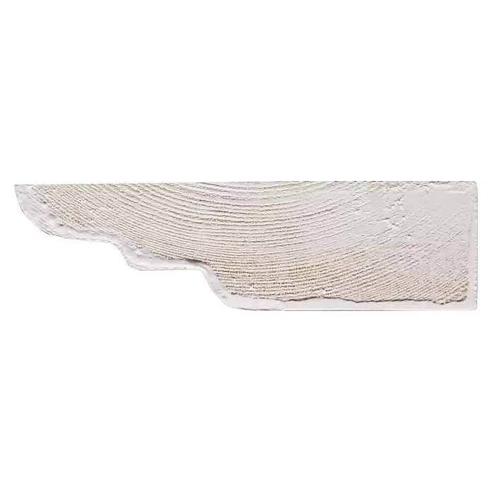 Sierlijst - 270 cm x 19 mm x 68 mm, Houtsoort: Grenen, WIt - Zijaanzicht links