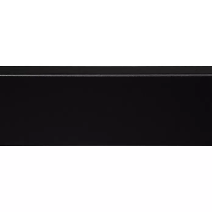 CanDo Muurplint Zwart - 240 cm x 58 mm x 12 mm, Zwart, MDF - Close-up