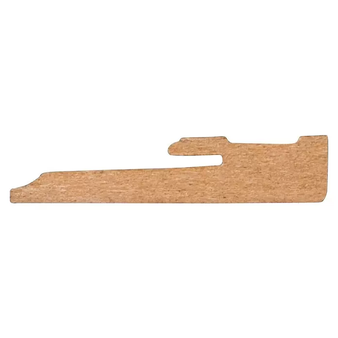 CanDo Muurplint Zwart - 240 cm x 58 mm x 12 mm, Zwart, MDF - Zijaanzicht links
