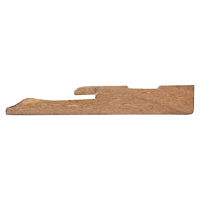 CanDo Muurplint Zwart - 240 cm x 80 mm x 12 mm, Zwart, MDF - Zijaanzicht links