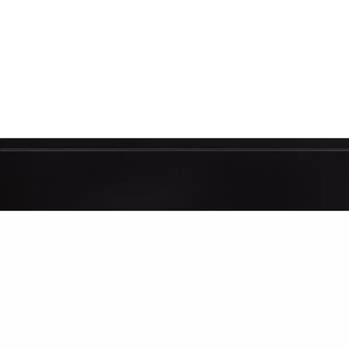 CanDo Muurplint Zwart - 240 cm x 58 mm x 18 mm, Zwart, MDF - Close-up