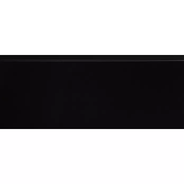 CanDo Muurplint Zwart - 240 cm x 120 mm x 18 mm, Zwart, MDF - Close-up
