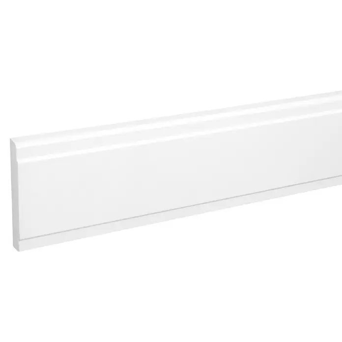 Sierlijst - 270 cm x 16 mm x 90 mm, WIt - Close-up